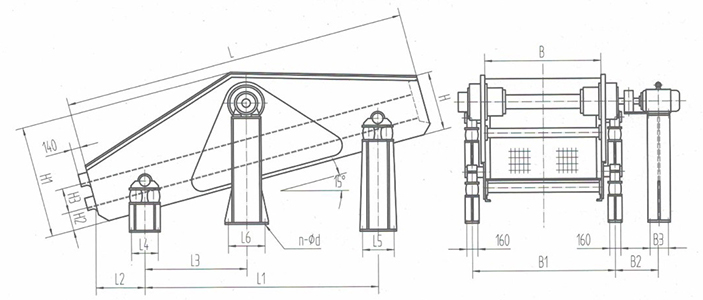 YK圓振動篩安裝簡圖 YK圓振動篩安裝簡圖-河南振江機械